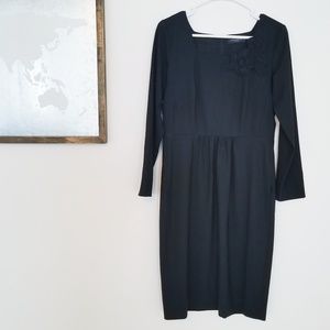 Piazza Sempione Italian Black Dress